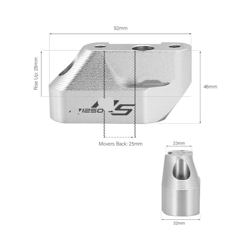 Élévateur guidon moto R1250RS R1200RS : Éliminez les douleurs aux poignets - 5
