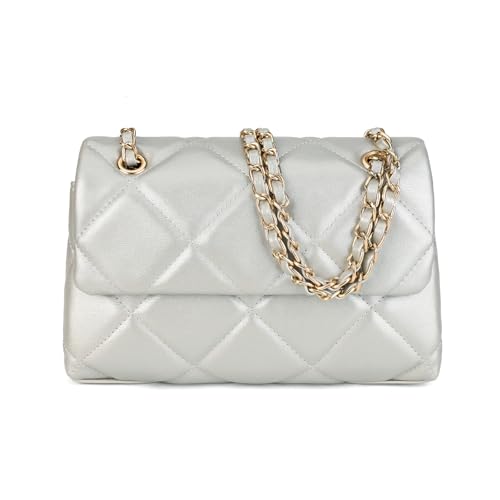 Image of Gladdon Quilted Crossbody Purses for Women Small Ladies Shoulder Bags with Chain Trendy Clutch Purse Cute Designer Bag