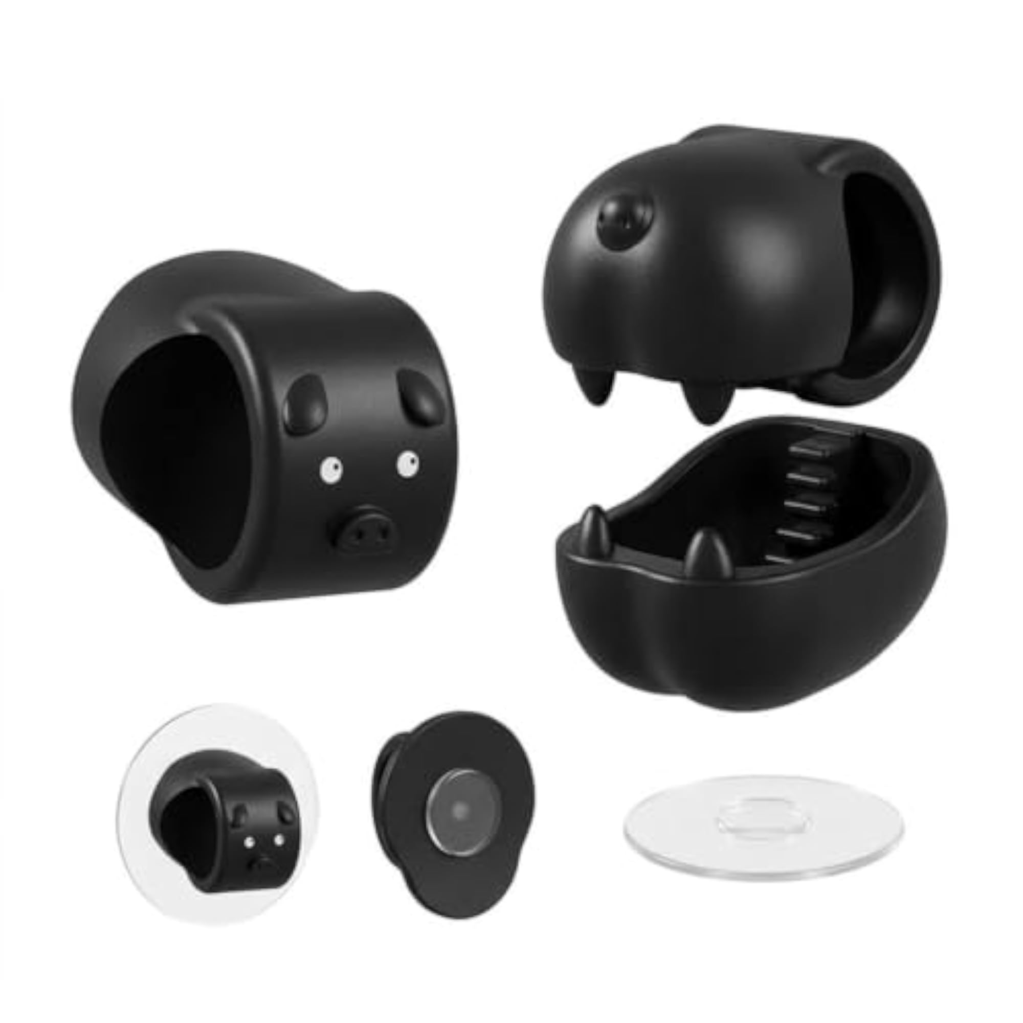 Silicone Door Handle Protector, Anti-Collision Stopper, Black