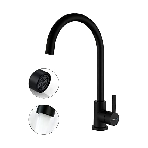 Grifo Cocina MCADYS, Grifo Negro Acero Inoxidable Cover