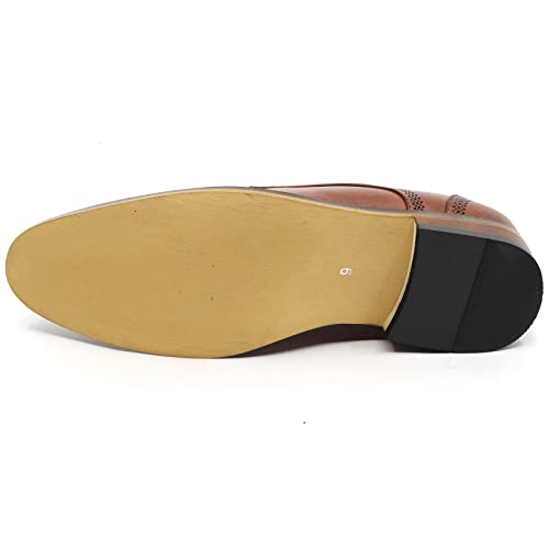 Metrocharm MC125 Men's Cap Toe Lace Up Oxford Dress Shoes4