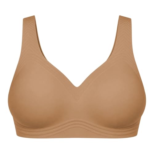Soutien-gorge demi-bonnet sans armatures en dentelle souple pour femme
