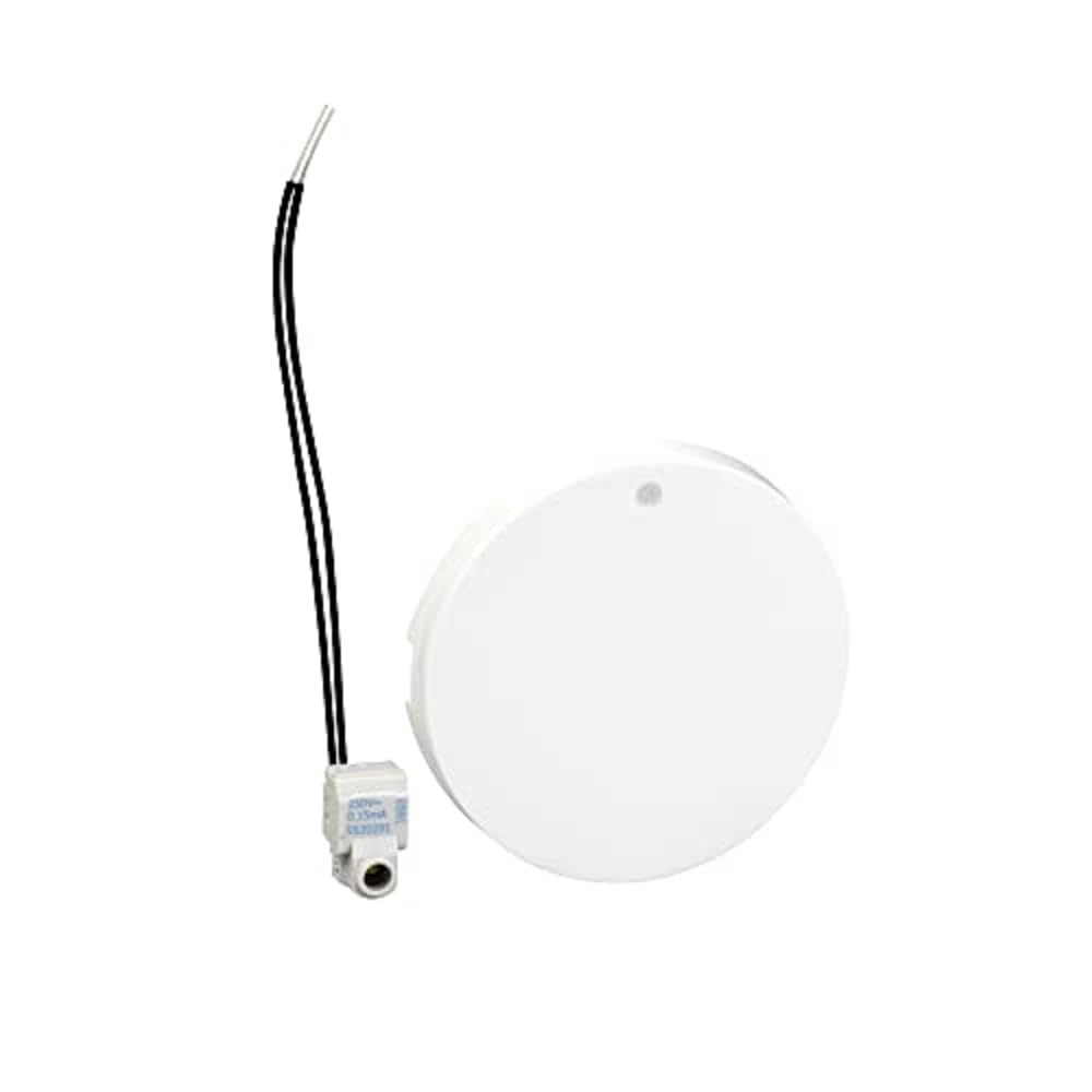 Schneider Electric - Odace, enjoliveur Blanc, livré avec 1 LED bleu 0,​15 mA connexion par câble - S520297