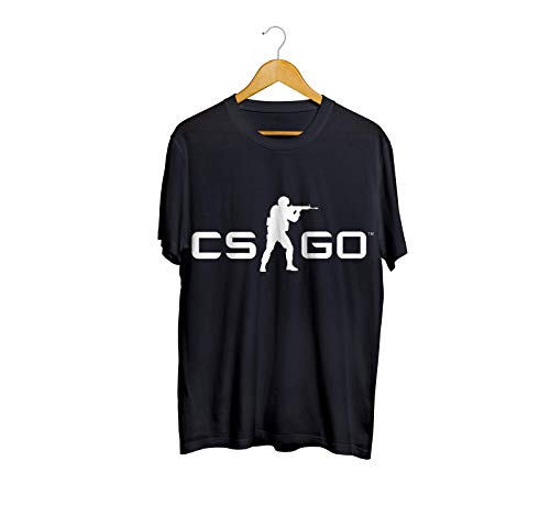 Camiseta Camisa CS GO Counter Strike Tiro FPS Masculino Preto Tamanho:M;Cor:Preto