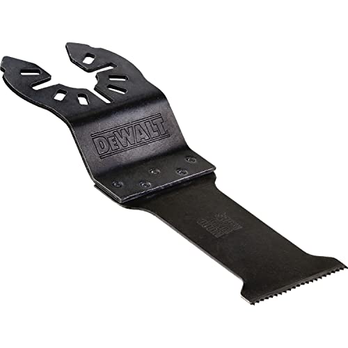 Dewalt Multi-Tool Bi-Metall Sägeblatt DT20701 (43 x 30 mm, mit Multi-Fit-Aufnahme, für den Einsatz in Holz, Holz mit Nägeln, Kunststoff & Gipskarton)