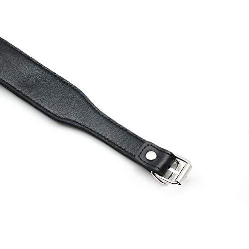 Lederhalsband Choker Damen Schwarz - SMspade Lederhalsband o-ring Echtleder Lederhalsband Frauen Personalisiert Sex für Frauen Herren Männer Herren, SLUT