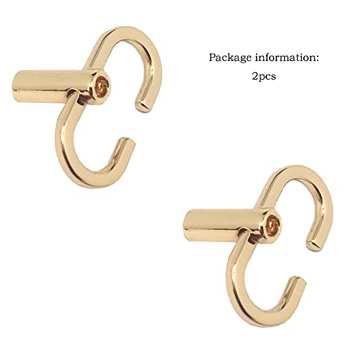 2pcs Zinc Alloy Adjustable Buckle, for Shoulder Chain Strap Women Bag,Chain Strap Bag,Daily Replacement and Use etc(Light gold)2