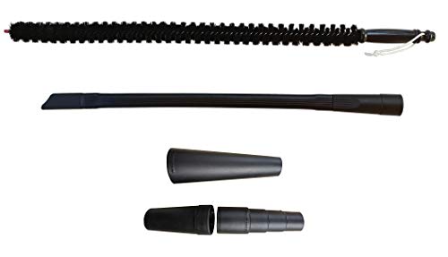 Vacuum Attachment for Dryer Vent, Crevice Cleaning Tool for Clothes Dryer with Lint Trap Brush and Flexible Hose. Duct Cleaner Kit. Designed by Dryer Vent Cleaning Technicians.