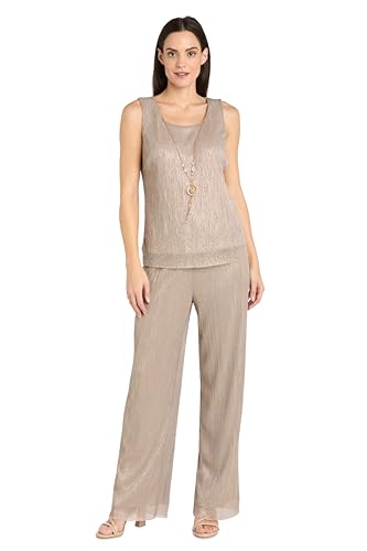 R&M Richards Womens Metallic Open-Front Blazer2