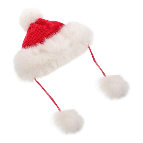 Bonnet tricoté rouge anti-froid pour femme pour rester au chaud à Noël