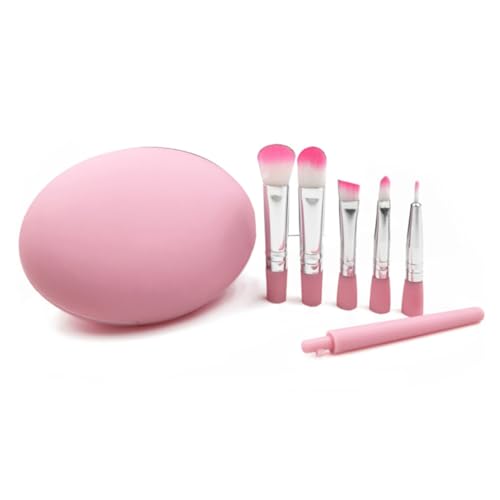 Mipcase Essential Makeup Brush Set 5 Pieces Eye Brush Kit for Women Pink Makeup Tools