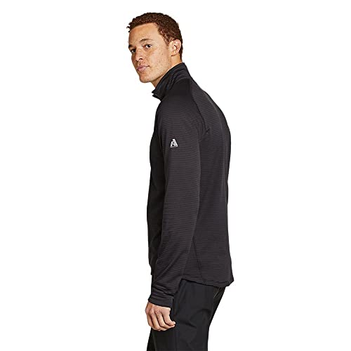 Image of Eddie Bauer Men's High Route Grid Air 1 /4-Zip, Black, Large
