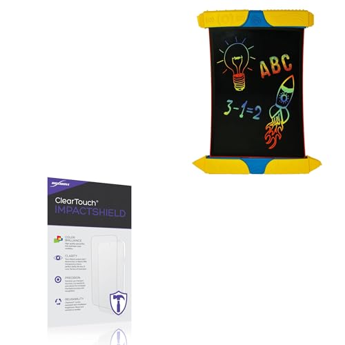 BoxWave Screen Protector Compatible With Boogie Board Scribble n Play - ClearTouch ImpactShield (2-Pack), Impenetrable Screen Protector Flexible Film
