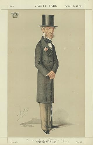Affiche art Carlo Pellegrini Baron Henry de Worms pour sublimer la décoration du salon