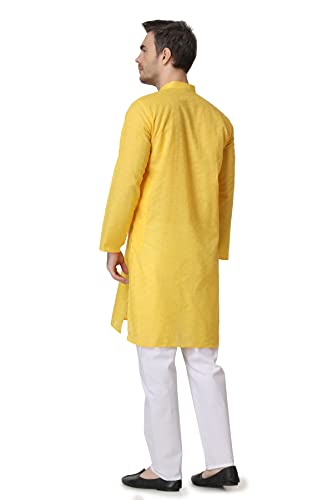 Mens Cotton Lucknowi Chikan Kurta Churidaar2