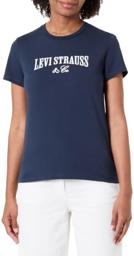 Levi's LSE The Perfect Tee Donna, LSE The Perfect Tee Navy Blazer, MW/ML