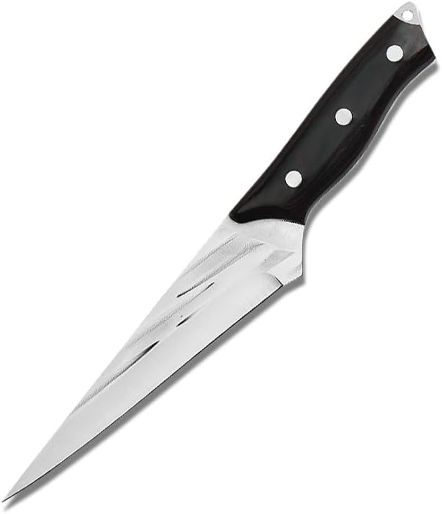 Meat Cleaver,Cleaver Knife 6 Inch High-Carbon Steel Butcher Knife Kitchen Meat Cleaver Chef Peeling Cutting Tool Outdoors Fsihing Camping Knife With Sheath (Color : Knife and sheath)