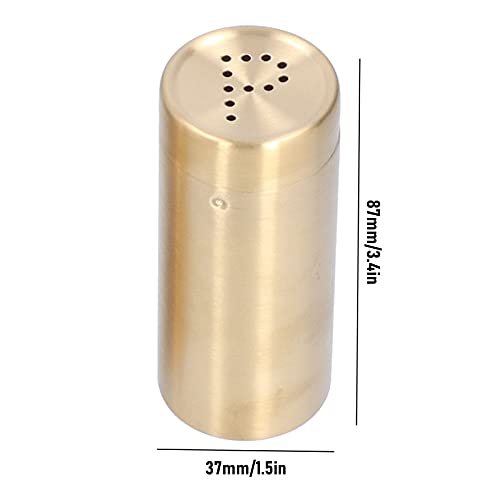 Spice Stainless Steel Pepper Shaker Kitchen Tool Salt Sugar Spice Pepper Shaker Dredge Salt/Sugar/Pepper Shaker Seasoning Bottle Salt And Pepper Shaker Kitchen Tool (Golden, L) #TOP5