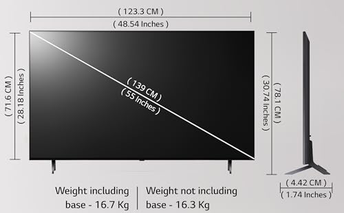 Image of LG 139 cm (55 inches) QNED-75 Year 2024 Edition 4K Ultra HD (3840x2160) Smart WebOS QNED TV 55QNED75SRA (Black)
