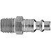 Dixon Valve DCP1706 Steel Air Chief Industrial Interchange Air Fitting, Quick-Connect Plug, 1/2" Coupler x 3/4" NPT Male Thread, 150 CFM Flow Rating