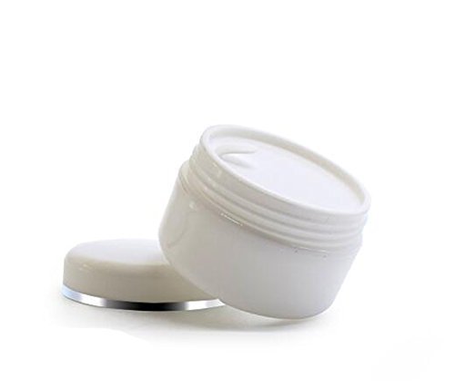 6PCS White Plastic Jar with Dome Lid 8 Oz (250g) Portable Refillable Cosmetic Makeup Face Cream Lotion Jar Lip Balm Lotion Storage Container Bottle Pot Case3
