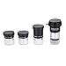 Telescope Eye Piece Kit,Set Oculari Telescopio,25Mm Eye Piece Teleskop Okular Set,8eye Pieces for telesco,1.25 Plossl Telescope Eyepiece Set 4 10 25mm 2X Lens Kit for Astronomy