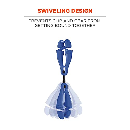 Image of Ergodyne Squids 3420 Swiveling Glove Clip Holder with Dual Clips