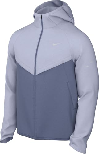 Nike Uv Rpl Stride Giacca, Ghost/World Indigo/Reflective, M Uomo