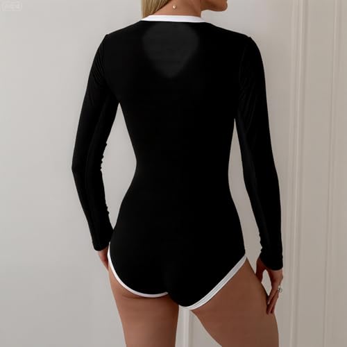 Long Sleeve Bathing Suit for Women Tummy Control Women's One Piece Swimsuits Rash Guard Surfing Swimwear UPF 50+3