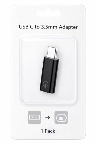 Image of One Plus USB-C to 3.5mm Headphone Jack Adapter | Type-C to AUX Audio Converter for OnePlus, Xiaomi, Realme, Vivo (NOT for Samsung /iPad /Pixel) - Black