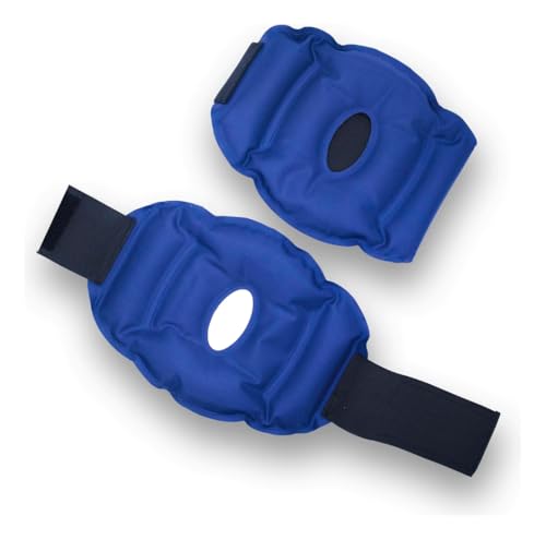 Joelheira Bolsa Térmica Gel Compressa Quente Frio Ajustável Para Dor Joelho Compressão Lesões Musculares Premium (MEDIO)