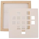 Garneck Holz Bilderrahmen 16 fach 10 Zoll Selbstgemacht Fotorahmen für Ölgemälde Bastelset Kreativrahmen für Kinderzimmerdeko