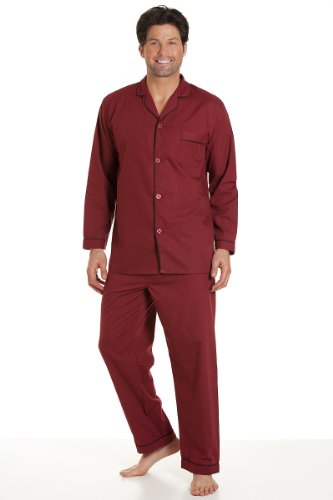 Haigman Men's Sleepwear Sky Blue Long Sleeve Pyjama Set Suit with Trousers