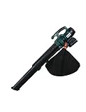 15 Liter Grasfangsack Mytek 3760033021294 Laubbläser, kabellos, 18 V, mit Akku, Schwarz