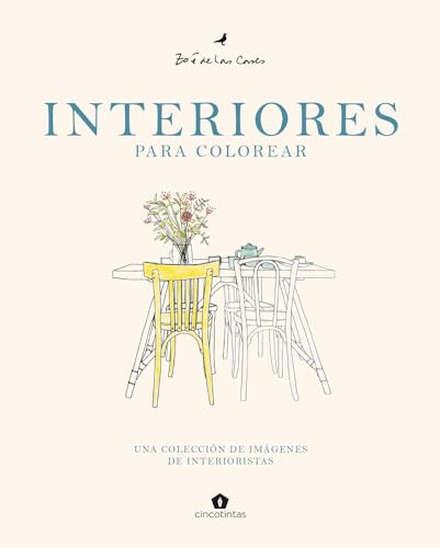 Interiores para colorear: Una colección de imágenes de interioristas (ARTE)