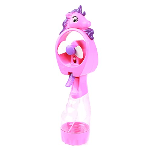 Toi-Toys Ventilador de mano de unicornio con pulverizador
