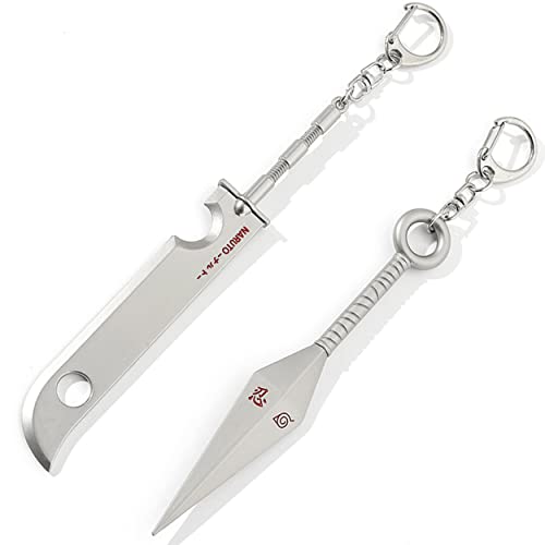 Sio & Tan Anime Naruto Shippuden, Zabuza Sword, Kunai Weapon, Naruto Keychain, Zinc Alloy Sio & Tan Anime Naruto Shippuden, Zabuza Sword, Kunai Weapon, Naruto Keychain, Zinc Alloy