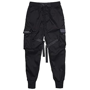 Dastrues Mannen Cargo Combat Werkbroek, Heren Werkbroek, Cargo Combat Broek Mannen met Zakken Gesp Riemen Techwear Broek