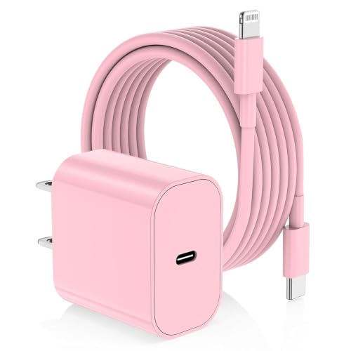 Image of iPhone Fast Charger,Type C Wall Charger Block Plug and 6ft USB C to Lightning Charging Cable Cord Long,Power Adapter Cube Brick Box for Apple iPhone 14 Pro Max /14 Plus /14 /13 /12 Mini /11 /XS Max /XR /iPad