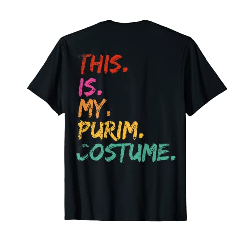 This is my Purim Costume funny Jewish Vintage Distressed Camiseta