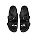 FOCO NBA Team Logo Double Buckle Comfortable Slip-On Women's Sandals, San Antonio Spurs, Medium