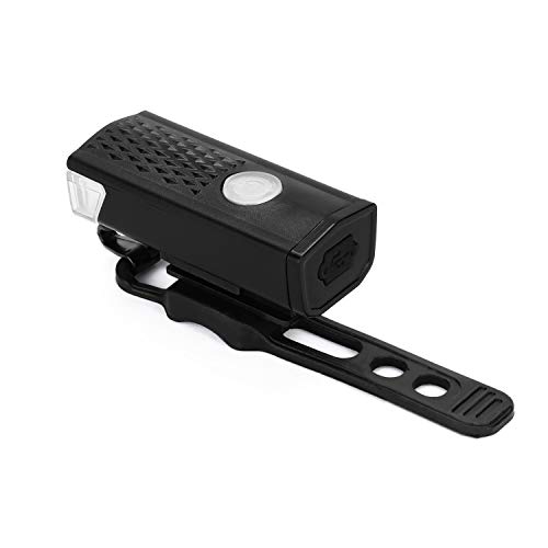 Andoer Lanterna para bicicleta à prova d'água USB frontal recarregável LED para bicicleta Lâmpada p