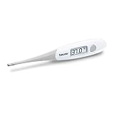 Beurer FT 13 Waterproof Flexible Digital Thermometer with Optical and Sound Fever Alert, Comfortable Fever Measurement for Babies, Children and Adults