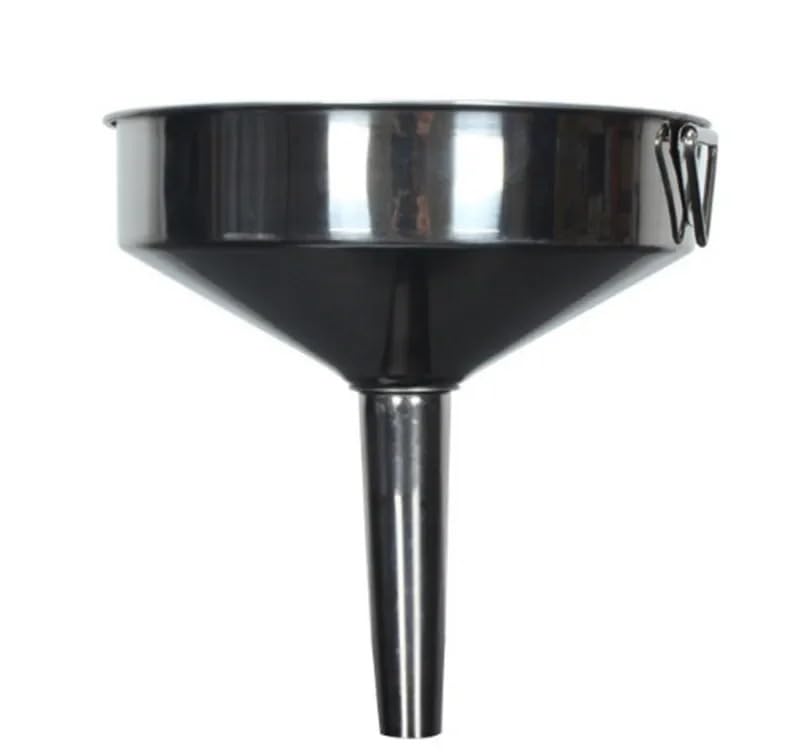 Embudo grande de acero inoxidable for aceite de cocina, embudo de metal líquido con filtro desmontable, embudo de boca ancha for enlatar utensilios de cocina.