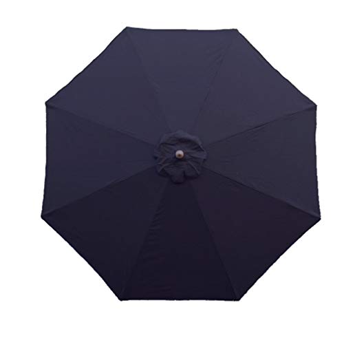 Formosa Covers 9ft Umbrella Replacement Canopy 8 Ribs in Dark Navy Olefin (Canopy Only)