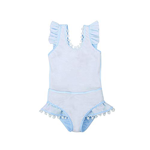 Image of FreeLu Baby Girls' One Piece Cartoon Swimsuit Animal Print Bathing Suit Ruffles Swimwear Cute Baby Bikini Beachwear