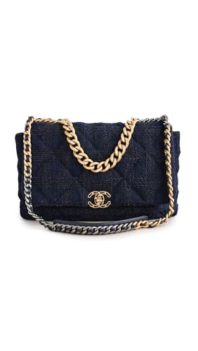 Chanel Women's Pre-Loved Maxi 19 Shoulder Bag, Tweed
