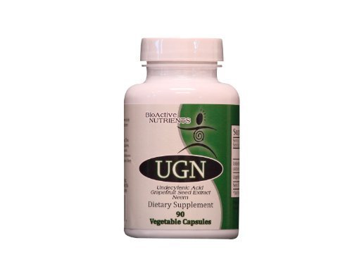 BIOACTIVE NUTRIENTS UGN (Undecylenic Acid) Supplement - Vegan Grapefruit Seed Extract Capsules - Yeast and Gluten Free - Made in The USA - 90 Veggie Capsules (1 Month Supply)