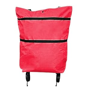 Faltbare Einkaufstasche Mit Rädern, Einkaufstrolley Einkaufstasche Mit Rollen, Faltbare Trolley-Taschen, 2 In 1 Klappbarer Einkaufswagen Für Zuhause Supermarkt Strapazierfähige Tasche