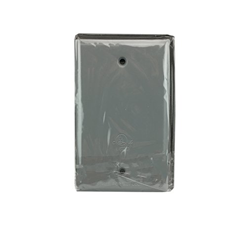 Hand Hole Cover 1 Gang Blank Cover with Gasket 214-574 Gray